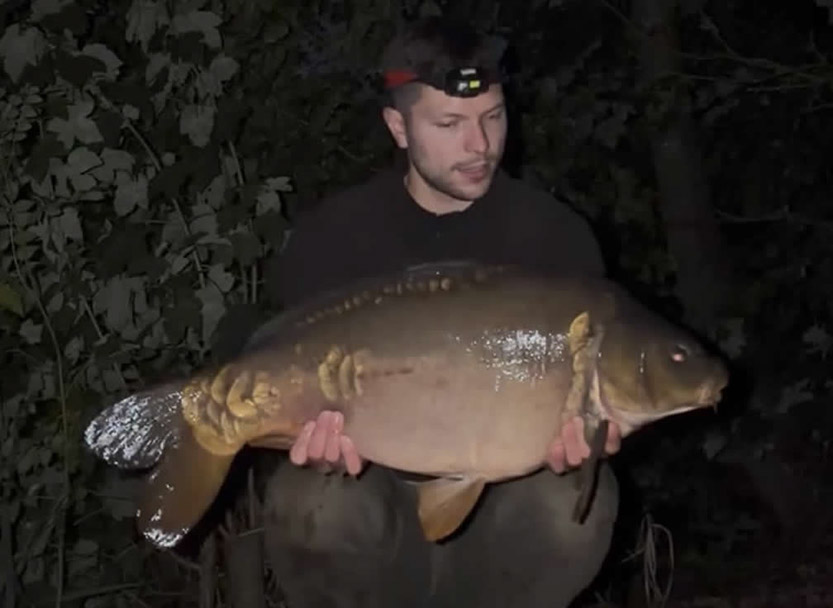 24lb 4oz Black Spot Mirror. September 2026